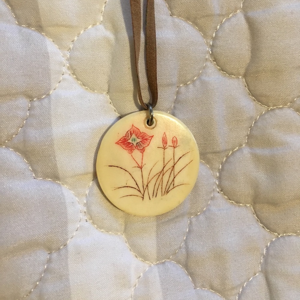 Boho Flower Pendant Necklace